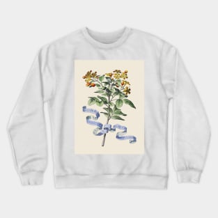 Antique Flower Botanical Illustration Crewneck Sweatshirt